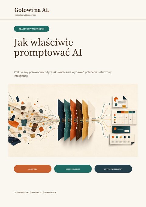 Jak właściwie promptować AI — okładka przewodnika